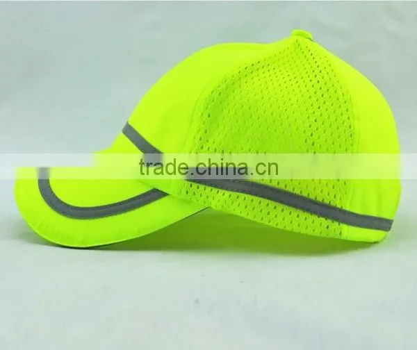 Custom 100% Polyester Mess Reflective Baseball Cap for Team or Working photo-2