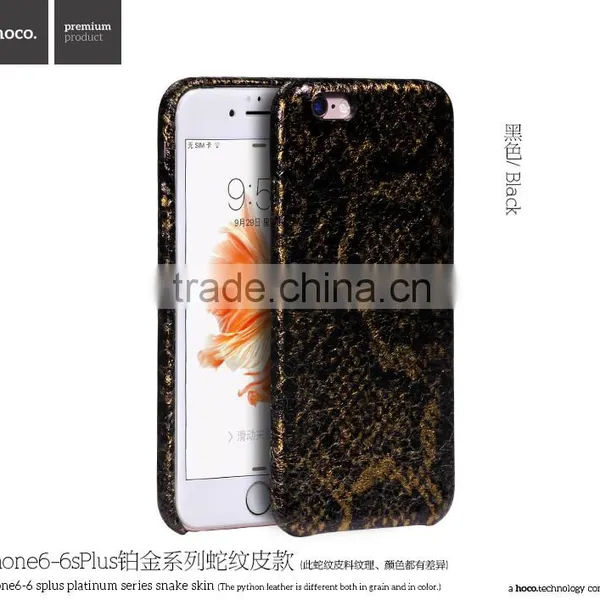 HOCO Platinum Series Python Leather Rubber Back Case for IPhone 6s Luxury Snake Leather Cover for IPhone 6 4.7 MT-5777 photo-2
