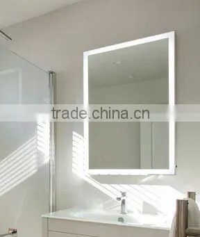 Illuminated Bathroom Mirror With Glass Shelf