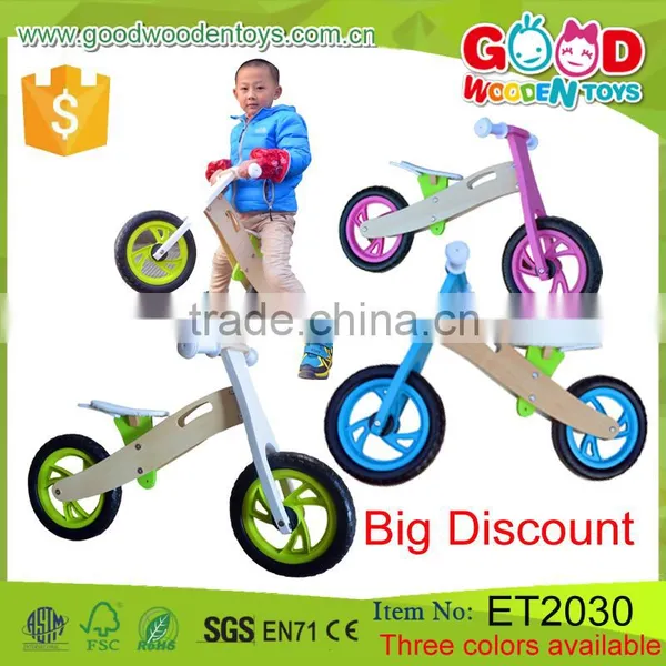 Multi-functional Walking Learning Toy Child Balance Bike Colorful Wooden Baby Walker for Sale Supplier's Choice