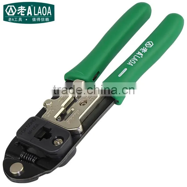 LAOA 8P Hand Crimping Tools / Network Crimping PlierModular Plug Crimping Cutter Crimper Tools for Round Wire Flat Wire photo-5