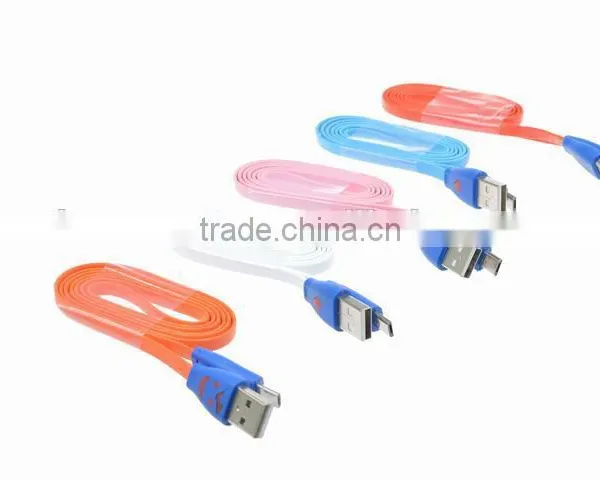Colorful Led Smiley Face Micro Usb Cable for Phones Note3 photo-5
