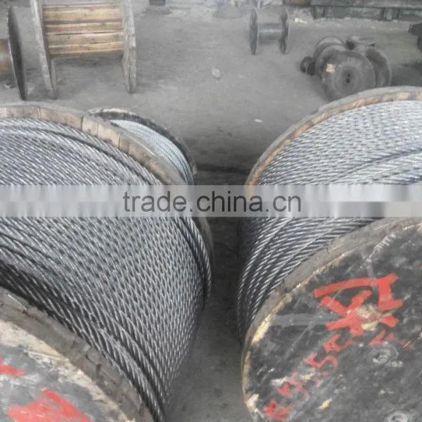 Ungalvanized Steel Wire Rope 6*36+IWRC