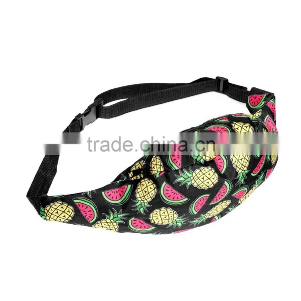 Fashion Runner Waist Pack 3d Print Black Belt Waist Bag High Quality Wholesale Wearable Belt Bag With Zippers of Pouch Purses photo-4