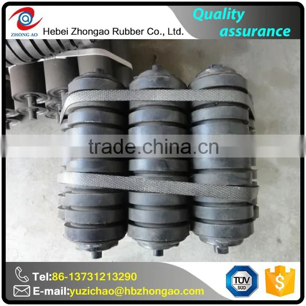 Excellent Low Friction Coefficient Durable Rubber Conveyor Idler Roller