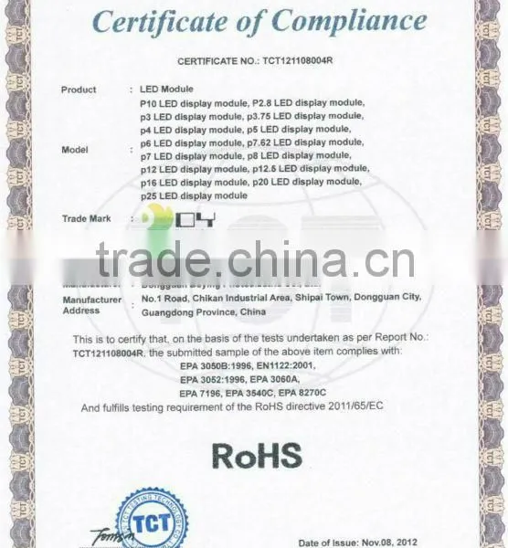 2015 Competitive Price Good Quality Good Reputation P10 Led Display Screen photo-3