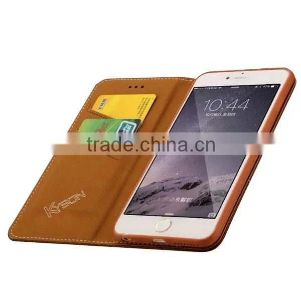 For IPhone 6 Plus Wallet Style Flip Cover Oem Leather Smartphone Cover Case photo-3