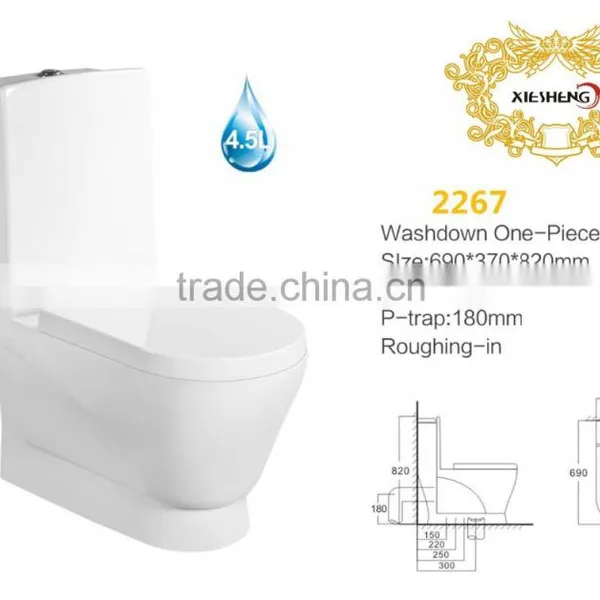 Washdown Sanitary Ware One Piece Toilet wc Ceramic Cheap Sanitary Ware photo-2
