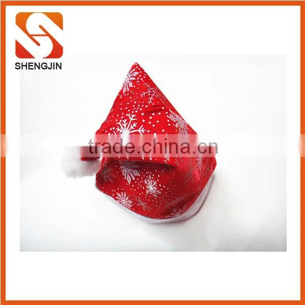 SJ-6734 30*40 Christmas Decoration Gifts Fleece Adult Santa Hat photo-6