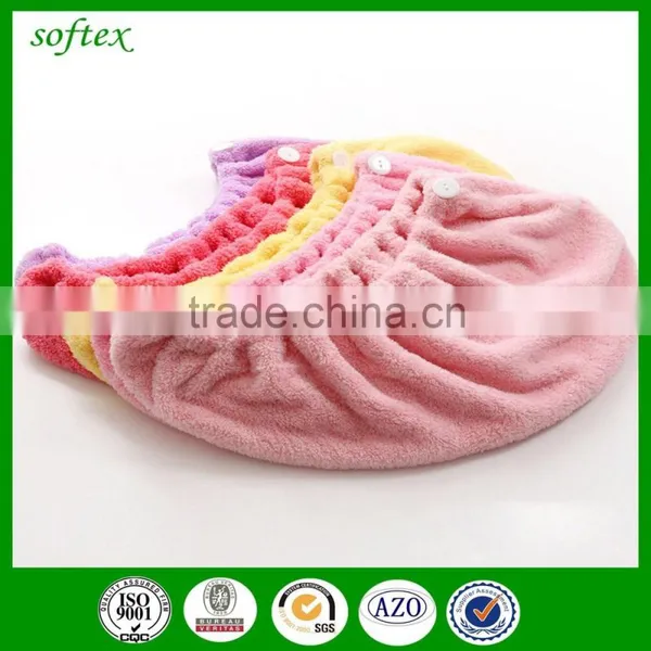 Fast Drying Microfiber Wrap Turban Style Hair Towel Cap photo-3