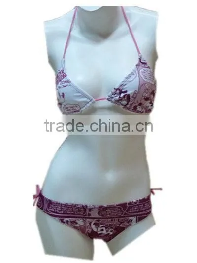 Sexy Fashion Hot Sex Girl Print Bikini Swimwear