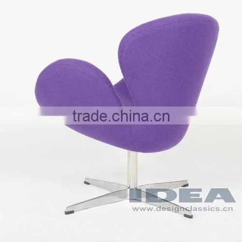 Replica Arne Jocabsen Swan Chair - Purple Fabric photo-3