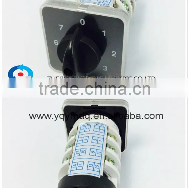 Rotary Switch YMZ12-20/4 Changeover Cam Combination Switch 4 Poles 8 Positions 14 Terminals 20A Ui 690V Sliver Point Contacts photo-4