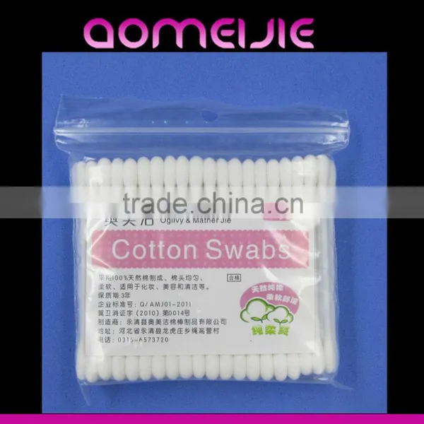 100pcs Cosmetic Cotton Swabs in pp Box