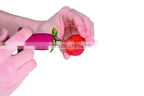 Strawberry Huller,Red,Manual Seeder photo-3