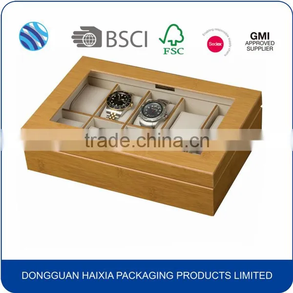 New Arrival Fashion Luxury Pretty Solid Wood Watch Gift Box photo-3