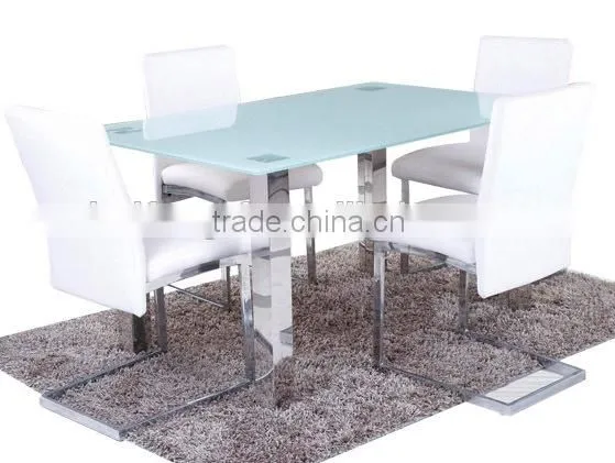 Glass Dining Table and Marble Dining Table Set HD115 photo-5