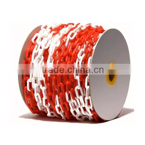 6mm flat colorful decorative hanging plastic chain