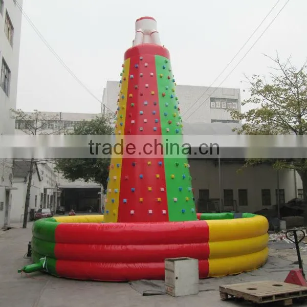 Inflatable climbing wall