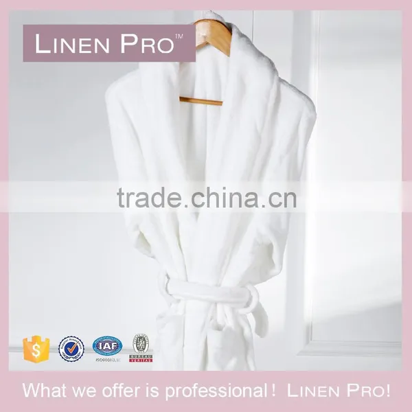 LinenPro 400GSM Terry Cloth Hotel Bathrobe Hooded 100% Cotton Bathrobe for Men photo-3