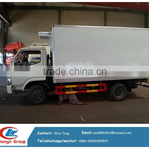 DFAC 3T freezer refrigerated truck, 2Ton refrigeator box truck