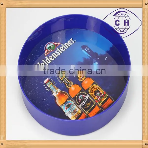 round plastic barware serving tray