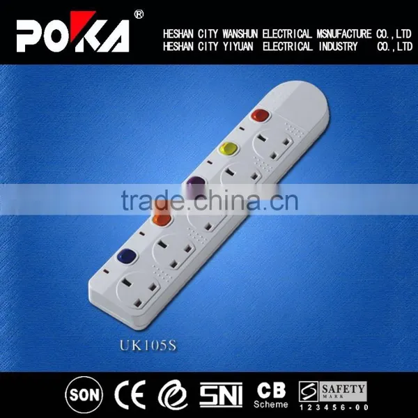 UK Type 13A Power Extension Socket With Surge Protector photo-4