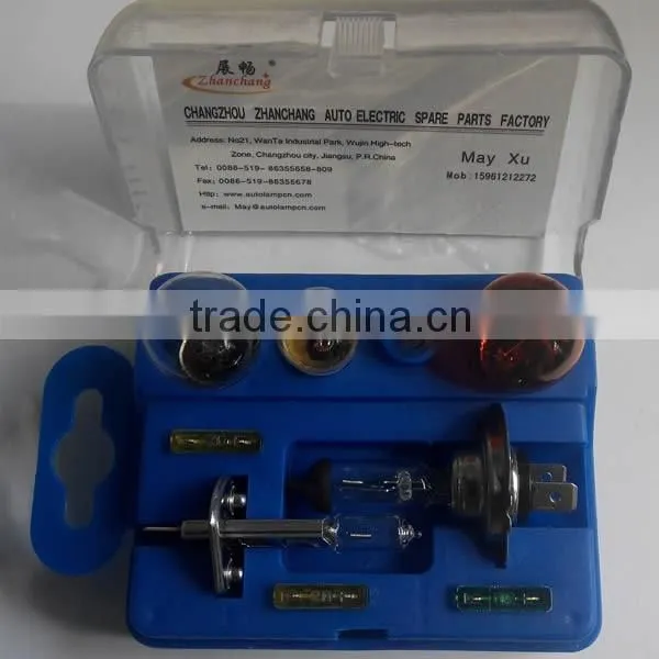 Emergency KIT Including Car Fuse Car Bulb H1 H4 H7 S25 G18 T10