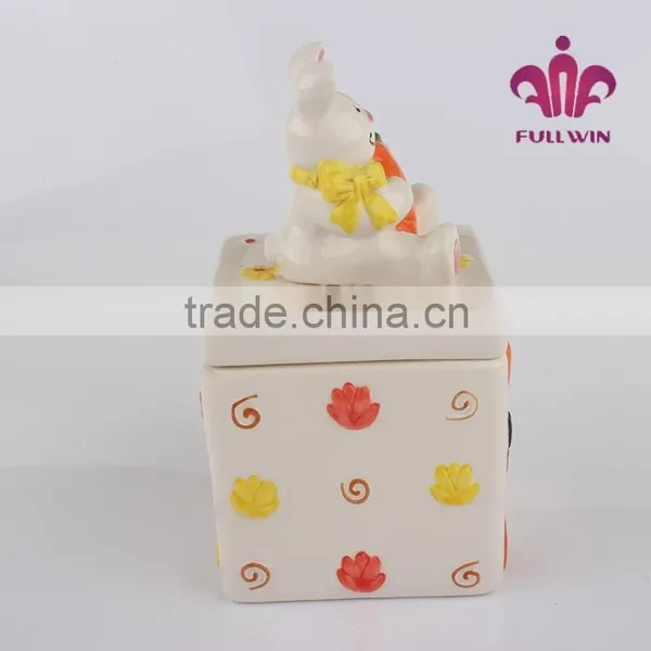 Bunny Canister for Easter Ceramic Canister Set photo-5