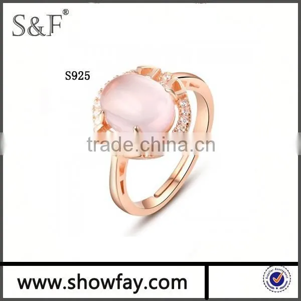 2015 Rose Gold Plated Ring , Engagement Stone Ring photo-4