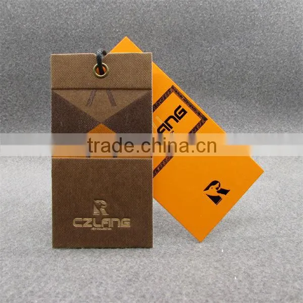 Orange Thick Paper Tags Paper Tag/ Hangtag in Shishi photo-3