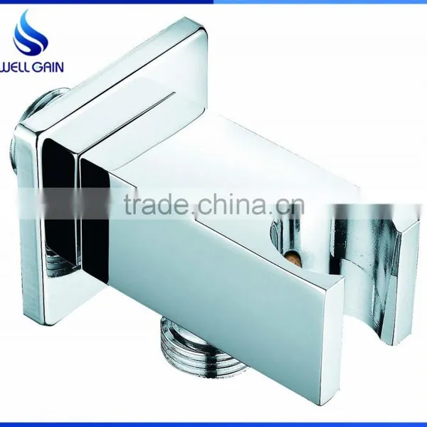 Brass Water Outlet With Wall Holder and Stop Valve Inside