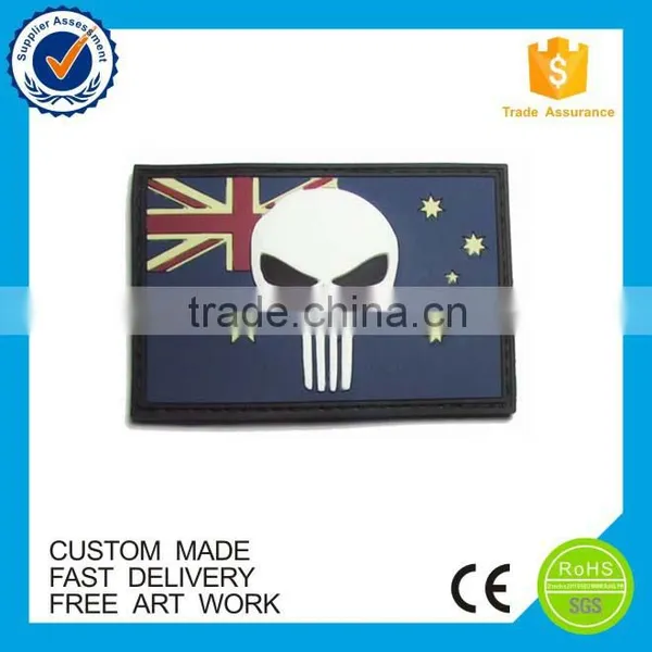 High Quality Eco-friendly Sew-on Custom Pvc Rubber Patch Logo photo-4