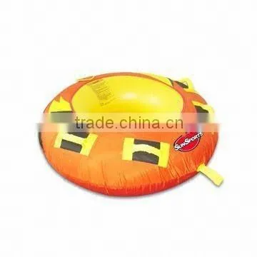 Round Shape PVC Inflatable Towable Nylon Cover Ski Tube photo-3