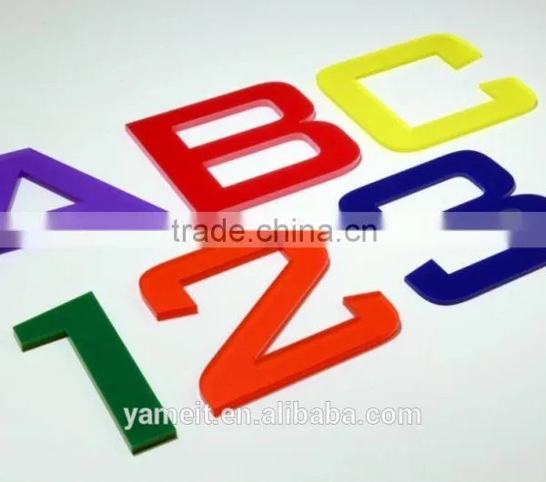 Advertising Custom Decorative Laser Cut Acrylic Letters and Numbers Factory