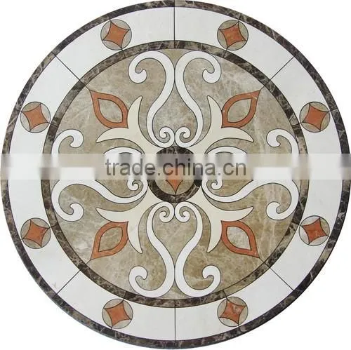 Spanish Waterjet Medallion Floor Tile
