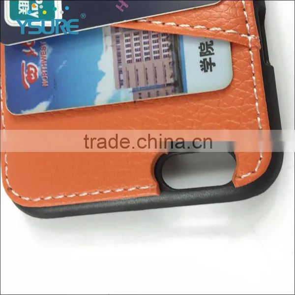 Classical pu Leather Back Case for Iphone 6 , Three Card Pockets . A Varity of Colors You Could Free Chose . photo-3
