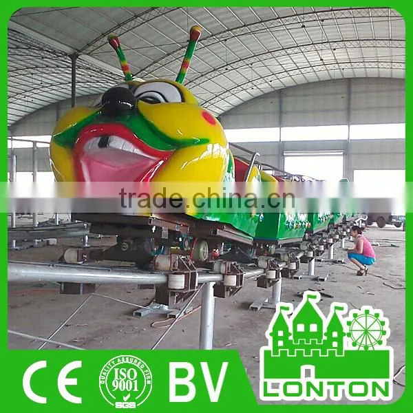 Used Roller Coaster Rides For Sale In China Children Caterpillar Train With Track photo-2