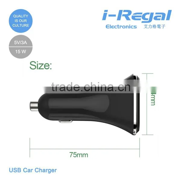 3-USB Ports Car Charger With Highlight Fireproofing Housing photo-6