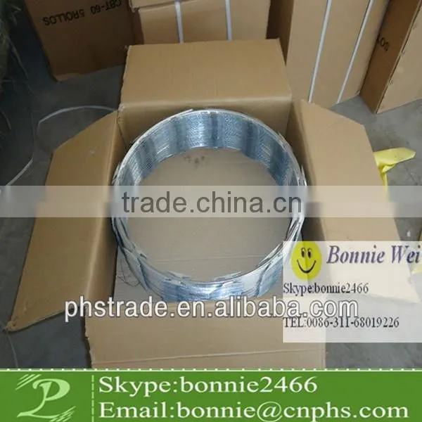 Galvanized Barb Tape/razor Barbed Wire/razor Wire