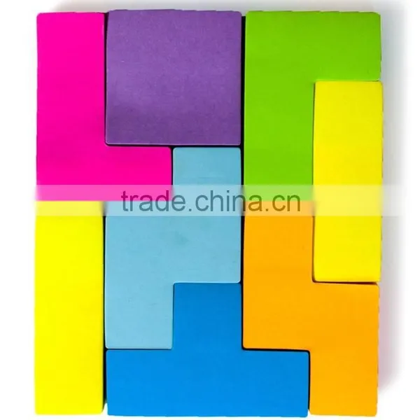 Wholesale Eco-friendly Products Letter Shaped Sticky Notes Tetris Notepad Memo Pad photo-3
