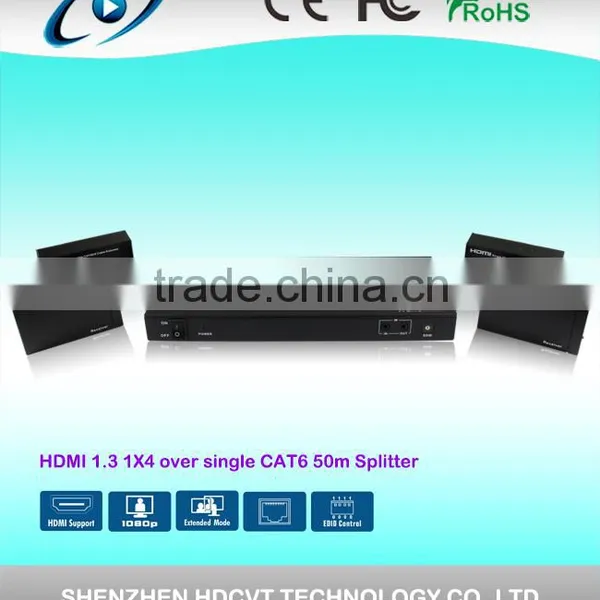 HDMI SPLITTER EXTENDER 1x4 OVER SINGLE Cat5e/6 164ft , Smart Management photo-3