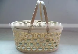 Natural Bamboo Flower or Storage Basket photo-2
