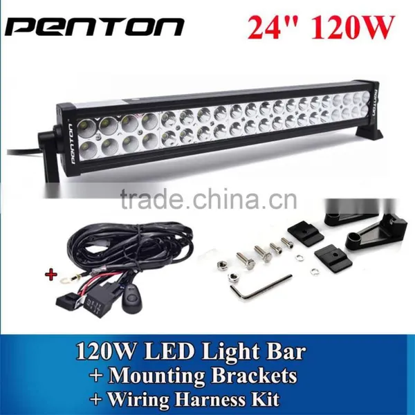 Penton Wholesale 120W 24Inch Offroad Led Light Bar With 2 Years Warranty for Jeep Wrangler