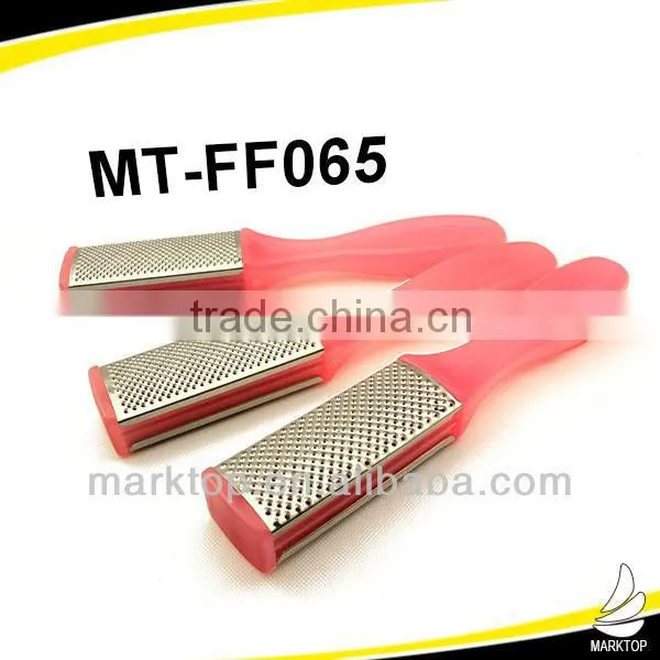 Good Quality Pink Glass Curve Handle Foot File photo-2