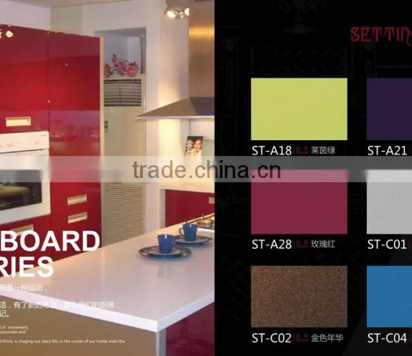 High Glossy Solid Color uv Mdf uv Particle Board photo-3