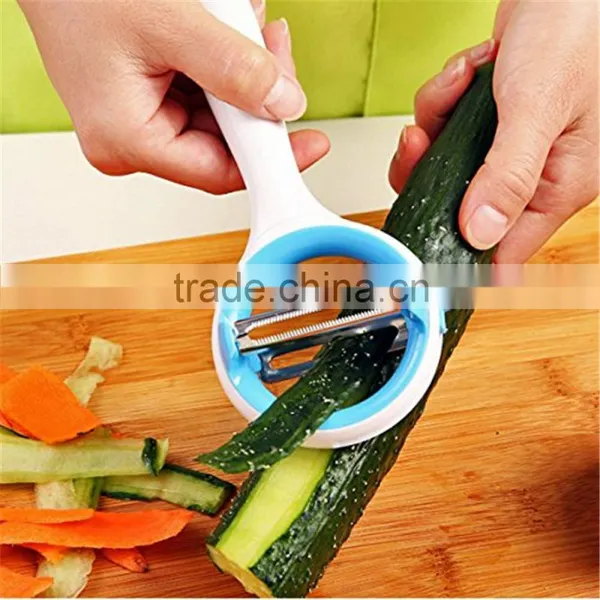 2 In 1 Citrus Carrot Orange Apple Potato Peeler Manual Fruit Magic Stainless Steel Vegetable Peeler photo-3