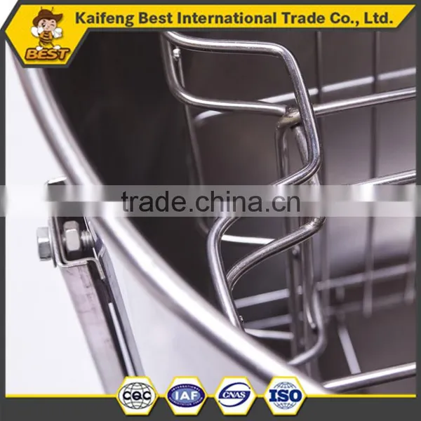 New Design Stainless Steel 2 Frames Manual Honey Extractor photo-4