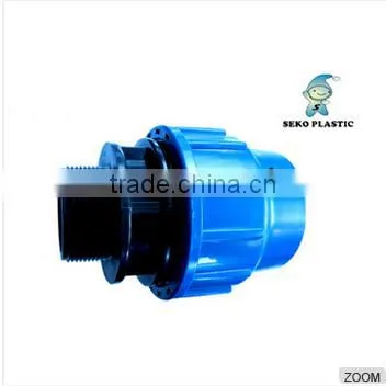 Plastic pp Comprssion Water Pipe Fittings Coupling 20mm /china Manufacture pp Compression Fittings Quick Coupling photo-3