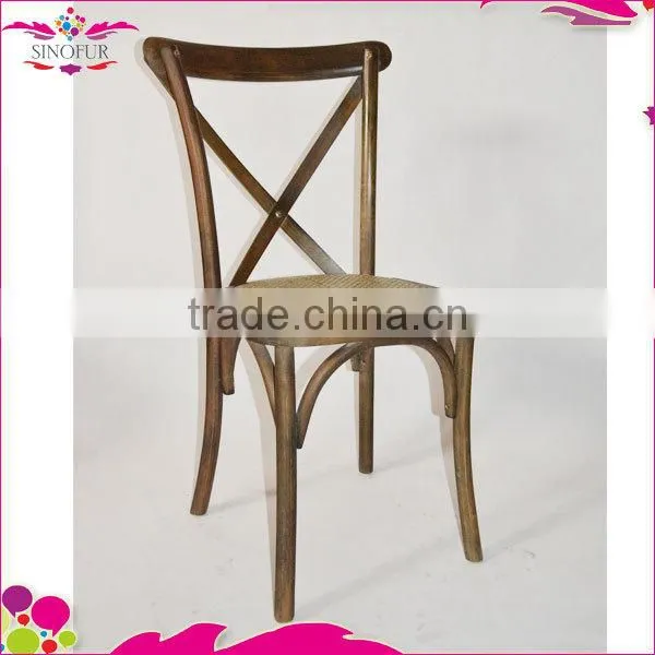 Best Seller Antique Wooden X-back Chair photo-6